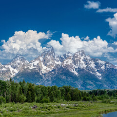 Fototapeta premium Mountains in Grand Teton National Park