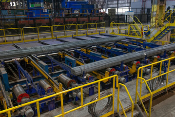 Steel sheets rolled up into rolls. Export Steel. Packing of stee