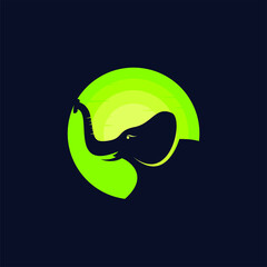 Obraz premium elephant illustration vector design