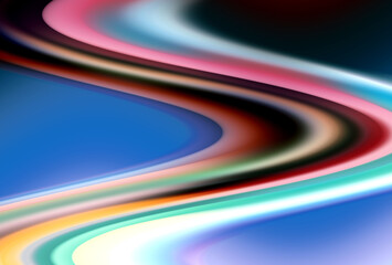 Blue violet fluid sky shapes, design, abstract wave