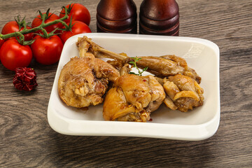 Rabbit stew in spicy sauce