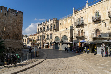 Obraz premium jerusalem old city near Jaffa gate