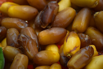 Dates fruit sweet food healthy, yellow Asian iran Baluchistan Middle east background