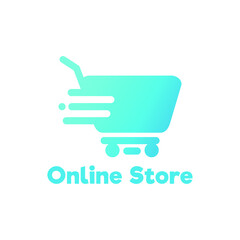 shopping cart vector logo template
