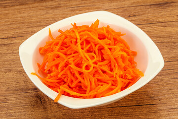 Korean carrot in the bowl
