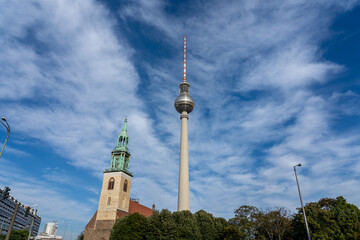 Berliner Fernsehturm Berlin Fernsehturm Deutschland Alexanderplatz Weltzeituhr TV Turm 