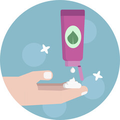 Beauty Icon. Cream Icon