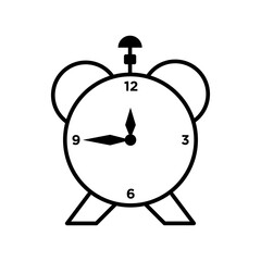 alarm clock isolated on white