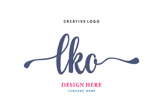 LKO lettering logo is simple, easy to understand and authoritative