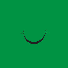 Smile icon isolated on background. Trendy smile icon for sticker, wallpaper, greeting card, t shirt and poster. Useful web site, app, ui and logo template. Smile vector illustration