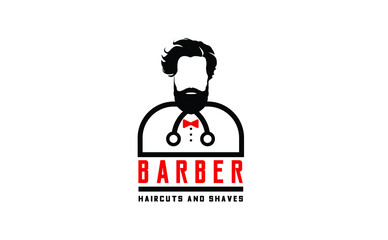 Saloon, Barber logo Concept vector design