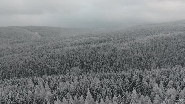 Winter Hiking in different places through the Thuringian Forest - Germany