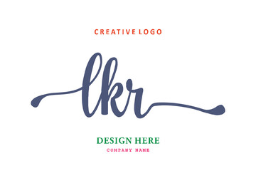 LKR lettering logo is simple, easy to understand and authoritative