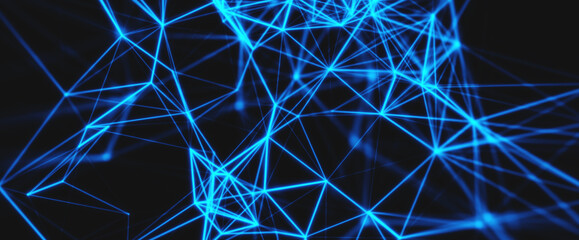 abstract blue background with lines