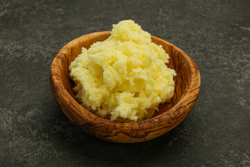 Mashed potato in the bowl