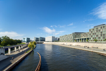 Berlin Bundestag Bode Museum Museumsinsel Berliner Dom Schiffbauerdam Spree Deutschland © modernmovie