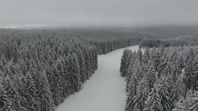 Winter Hiking in different places through the Thuringian Forest - Germany