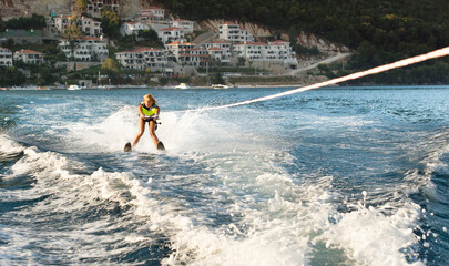 water skiing