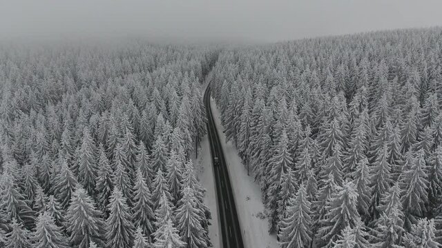 Winter Hiking in different places through the Thuringian Forest - Germany