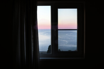 window in the morning
