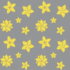 Tuinposter Seamless floral pattern. For the design of books, stickers, packaging covers, and textile prints © Kasya_2k