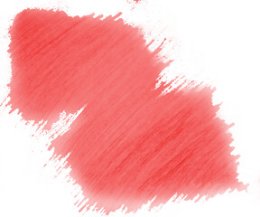 red spot drawn with a line pencil
