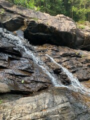 waterfall in the mountains
