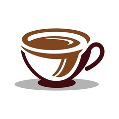 a cup coffee logo