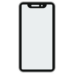 Cellular mock up thin line template. Technology layout for business industry. Phone template. Eps 10 vector