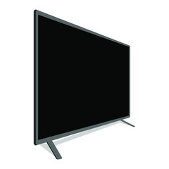 Technology mock up thin line vector. Blank television layout for business product display. Eps 10 