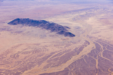 Aerial view,  Sossus Vlei Sesriem,  Namib desert, Namibia, Africa