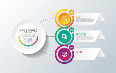 Presentation business abstract background infographic template