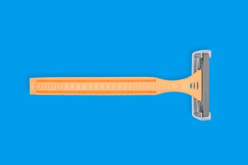 Colorful plastic disposable razor. Design for wrapping paper, poster banner and many more.