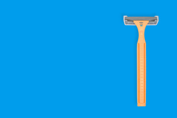 Colorful plastic disposable razor. Design for wrapping paper, poster banner and many more.