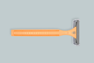 Colorful plastic disposable razor. Design for wrapping paper, poster banner and many more.