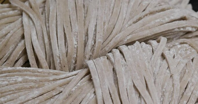 Make of traditional japanese soba