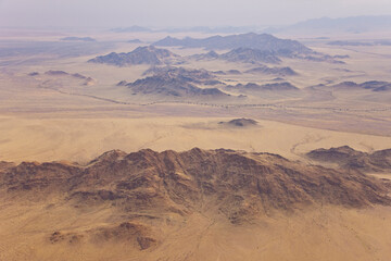 Fototapeta na wymiar Vista aérea de Sossus Vlei Sesriem Desierto Namib Namibia Africa