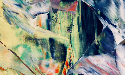 Colorful abstract background wallpaper. Modern motif visual art. Mixtures of oil paint. Trendy hand...