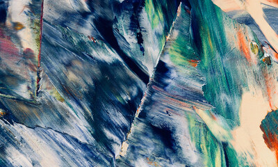 Colorful abstract background wallpaper. Modern motif visual art. Mixtures of oil paint. Trendy hand...