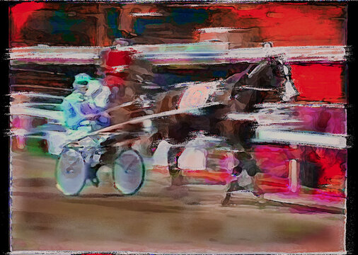 Paleface Adios - A image of Paleface Adios an Australian harness racing horse which competed as a pacer throughout the 1970s and early 1980s. The horse is racing at Harold Park