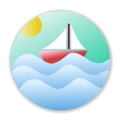 Sailing Logo Icon Design Vector