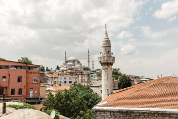 Fototapeta na wymiar view on the mosques in Istanbul 