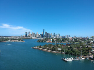 Panoramic Aerial View Sydney Harbour