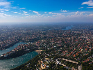 Panoramic Aerial View Sydney Harbour