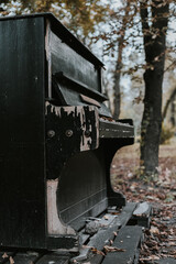 Abandoned piano