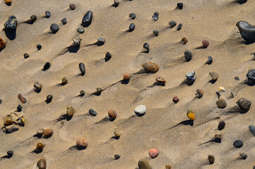 Fototapeta na wymiar sand and pebbles