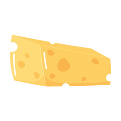 slice cheese, milk dairy product cartoon icon