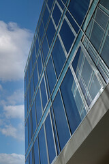 Fototapeta na wymiar Facade of a glass building