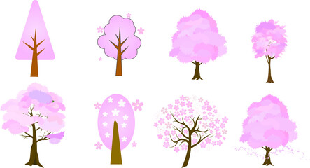 可愛い桜の木セット