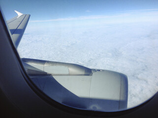 Clouds from a plane
